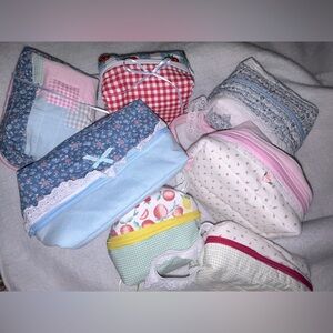 Handmade quilted makeup bags :) all 9x12 ! Made to order :)